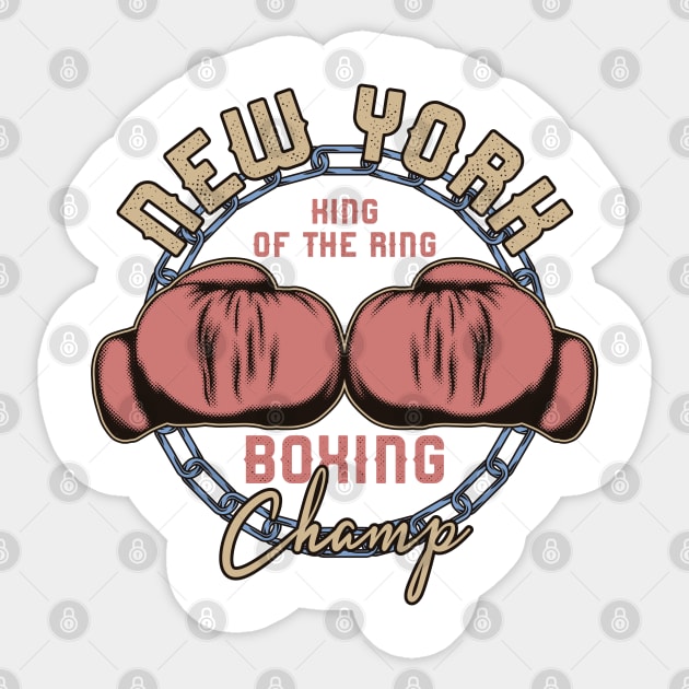 Sports - Heavyweight - Boxing Champ Sticker by ShirzAndMore